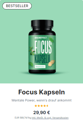 Braineffect Erfahrungen: Focus Kapseln Preise