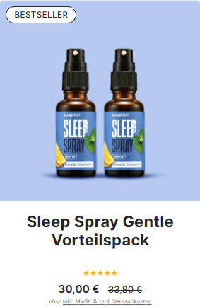 Braineffect Erfahrungen: Sleep Spray Gentle Preise